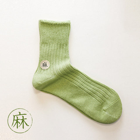 Ramie Thick Needle Middle Socks