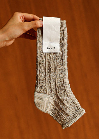 Knitted half-length socks