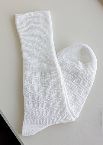 Ramie knitted pile socks