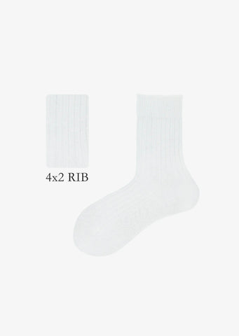 Linen-Cotton Crew Socks