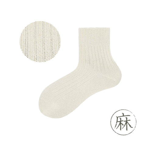 Ramie Thick Needle Middle Socks