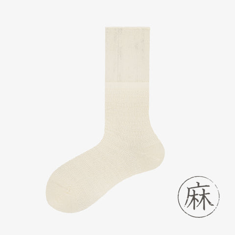 Ramie knitted pile socks