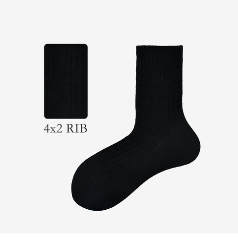 Linen-Cotton Crew Socks