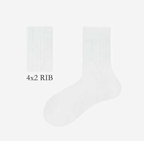 Linen-Cotton Crew Socks
